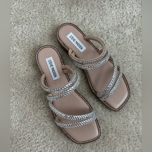 Steve Madden Starie Rhinestone Sandals SZ6